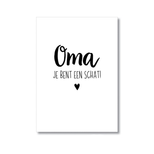 Kaart Oma je bent een schat