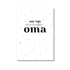 kaart oma, cadeautje oma, wenskaart oma, ansichtkaart oma