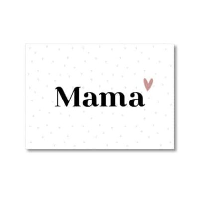 ansichtkaart mama, kaartje mama