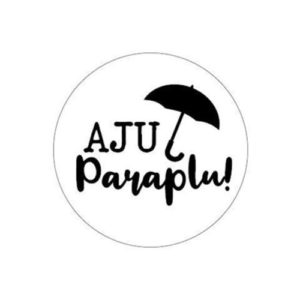 sticker Aju Paraplu, traktatiesticker Aju paraplu