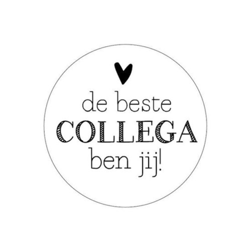 Sticker De beste collega ben jij