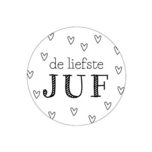 sticker juf