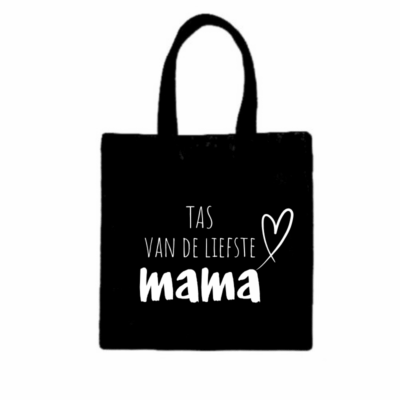Tas met de tekst Tas van de liefste mama, leuk als cadeau voor Moederdag of verjaardag