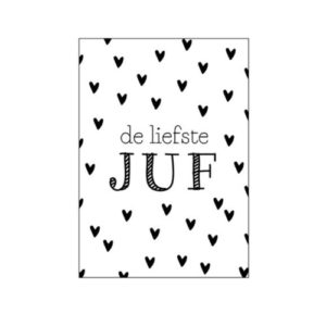 kaart juf, bedankje juf