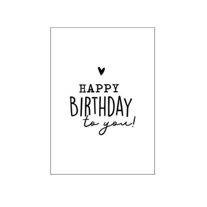 Kaart Happy birthday to you