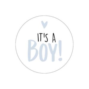 sticker geboorte jongen