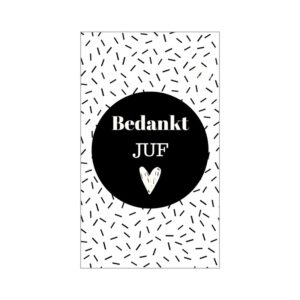 cadeaukaartje juf