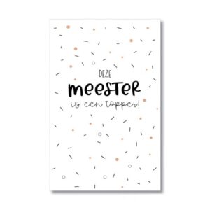 cadeaukaartje meester