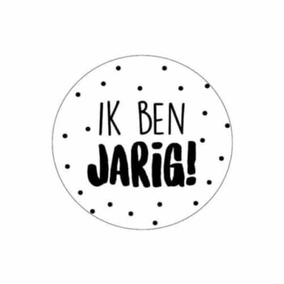 sticker verjaardag