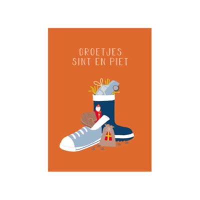 kaart Sinterklaas, wenskaart, ansichtkaart