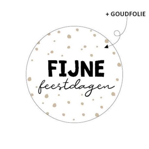Sticker Fijne feestdagen van Kootje