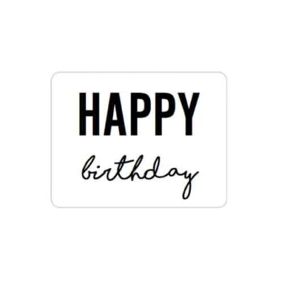 Sticker cadeautje verjaardag
