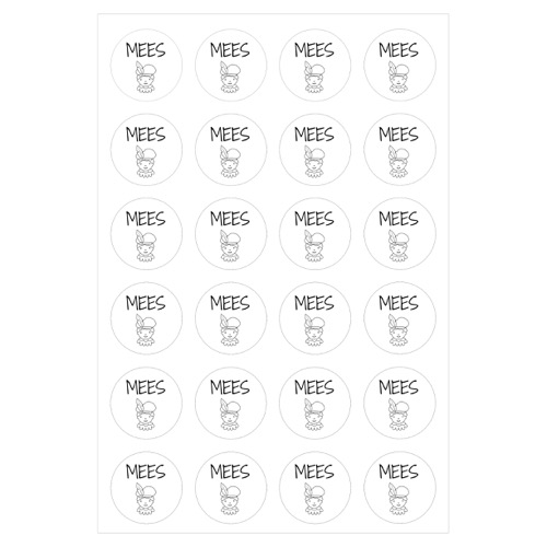Sticker Sinterklaas inpakken cadeautje