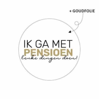 sticker pensioen