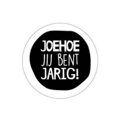 Sticker jarig