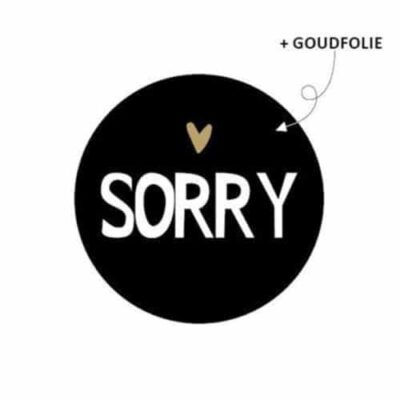 sticker sorry