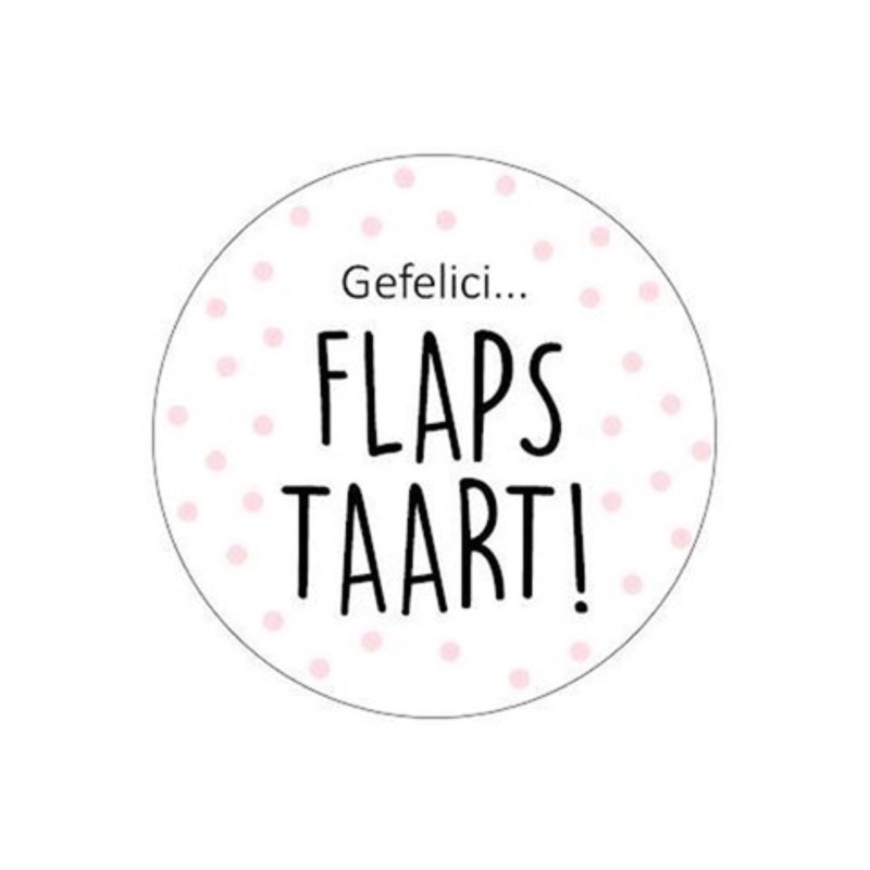 Sticker Gefeliciflapstaart