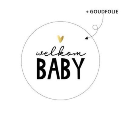 sticker geboorte, cadeausticker geboorte