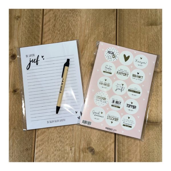 cadeauset voor de juf