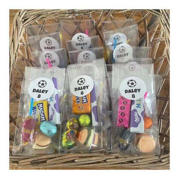 traktatie voetbal, sticker voetbal traktatie