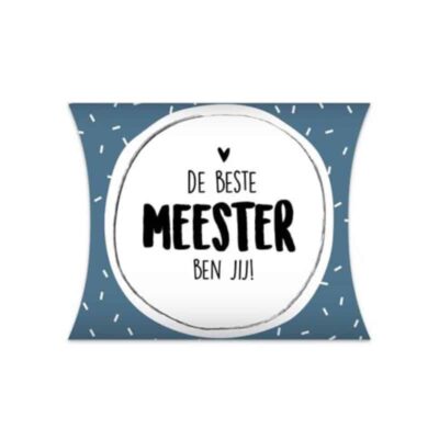 Cadeaudoosje, ideaal voor het inpakken van het cadeautje voor de meester