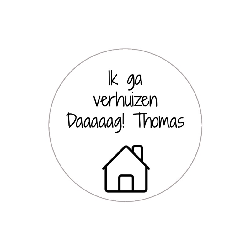 Sticker verhuizen
