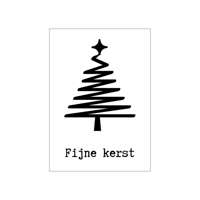 Kaart Fijne kerst