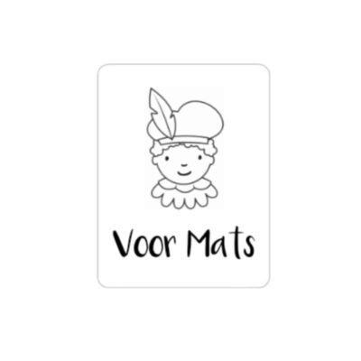 sticker sinterklaas, inpakken sinterklaascadeautje