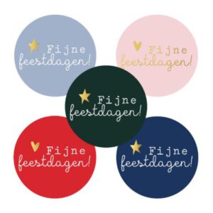 cadeausticker kerst, kerstcadeautje inpakken