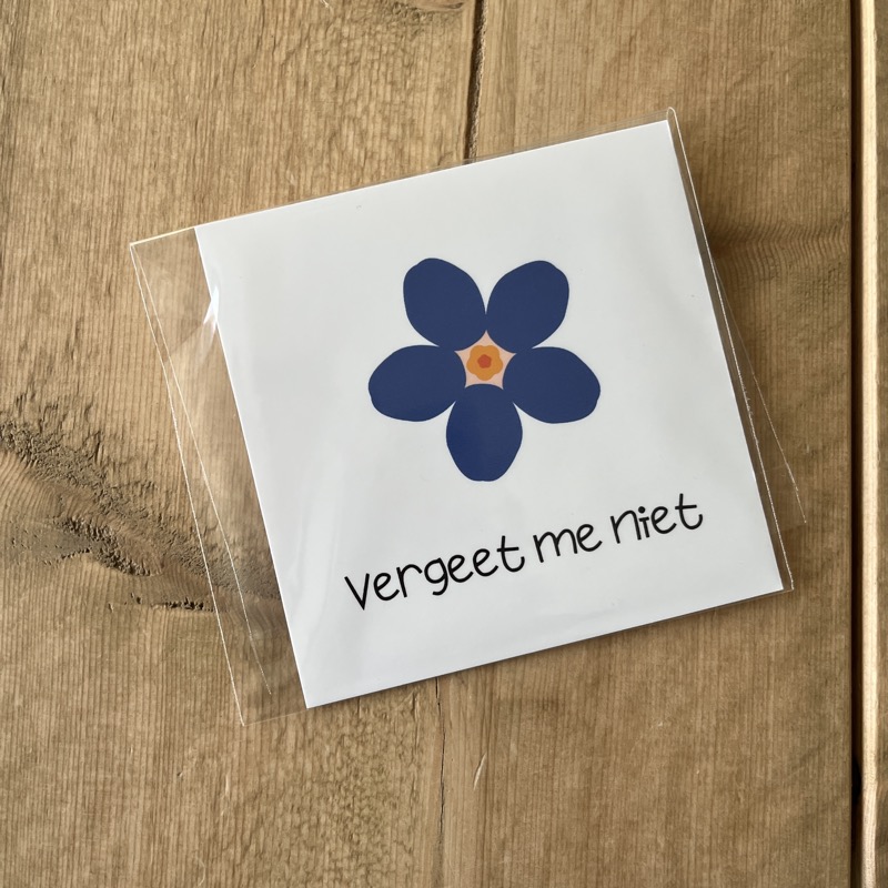 Traktatie Vergeet me niet