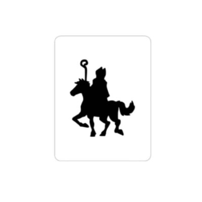 sticker Sinterklaas, cadeausticker sinterklaas