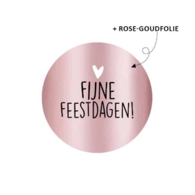 sticker inpakken kerstcadeautje