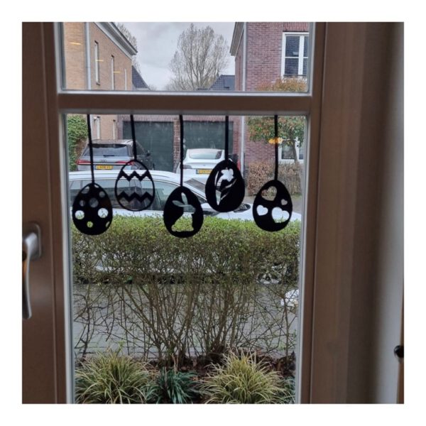 raamsticker Pasen, decoratie Pasen