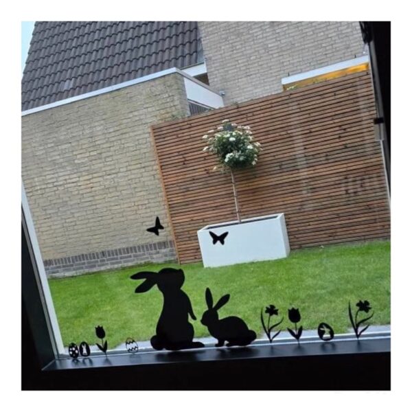 raamsticker Pasen, decoratie Pasen