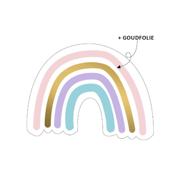 cadeausticker regenboog