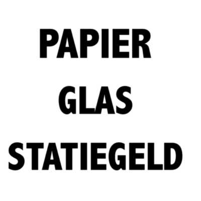 sticker afvalscheiding, sticker voor afvalbakken