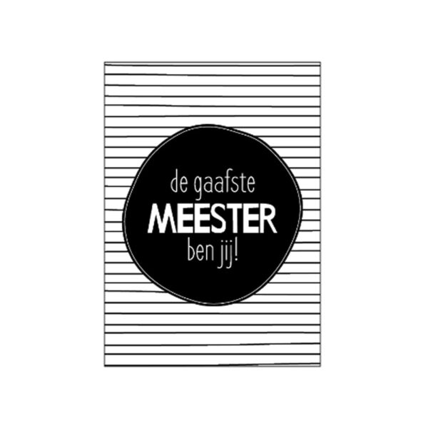 kaart meester, wenskaart meester, ansichtkaart meester