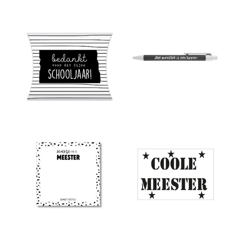 Cadeautje meester post-it