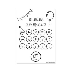 aftelkalender verjaardag, gratis aftelkalender verjaardag