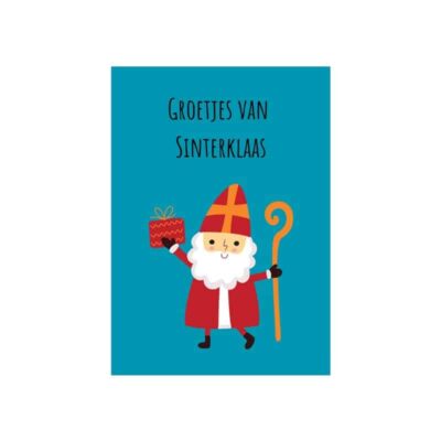 kaart Sinterklaas, wenskaart, ansichtkaart