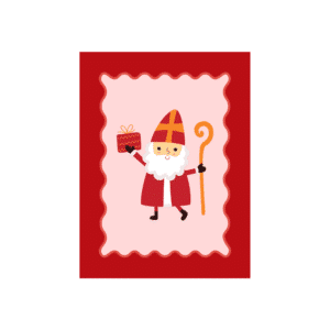 kaart Sinterklaas, wenskaart, ansichtkaart