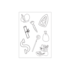 invulkaart Sinterklaas, kaart Sinterklaas, wenskaart, ansichtkaart