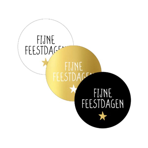 cadeausticker kerst, kerstcadeautje inpakken