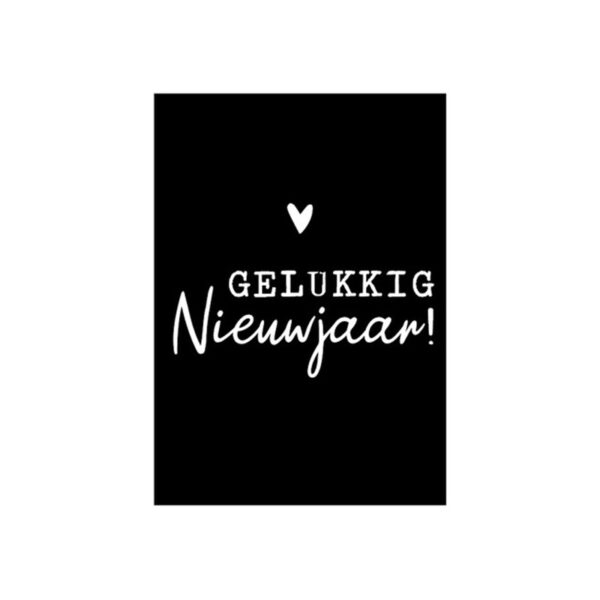 kaart nieuwjaar, ansichtkaart oud en nieuw