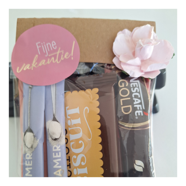 sticker vakantie, sticker cadeautje