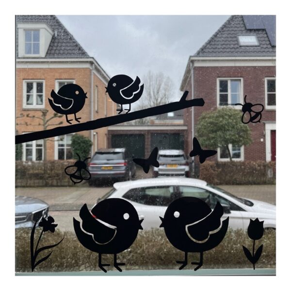 Raamsticker voorjaar, raamsticker lente, raamsticker Pasen