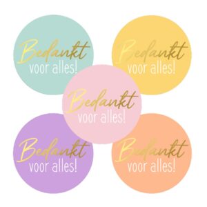 cadeausticker, cadeautje inpakken