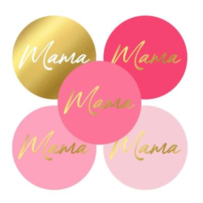 Cadeausticker voor mama, leuk om cadeautjes persoonlijk mee te versieren