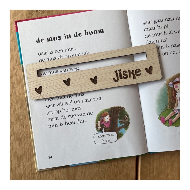 Leeswijzer met naam