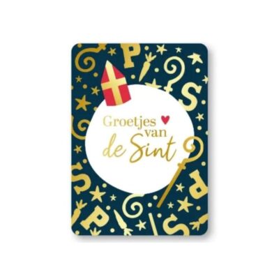 kaart Sinterklaas, wenskaart, ansichtkaart